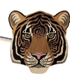 Rajah Tiger head vloerkleed L - 1.45.10.071.080.5