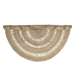 Rond vloerkleed jute