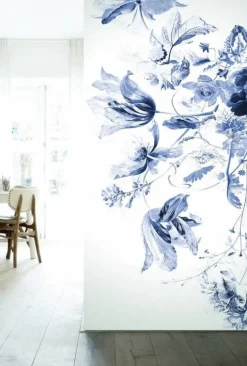 Royal Blue Flowers III bloemen behang