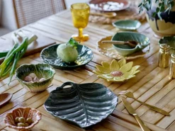 Savanna bord Ø19xH3 cm - set van 4 stuks