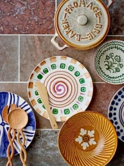 Shama borden blauw Ø20,5cm set van 6 stuks - 82060431