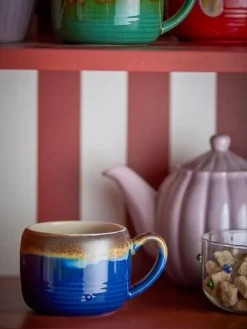 Sheen mokken blauw set van 4 stuks - 82072527