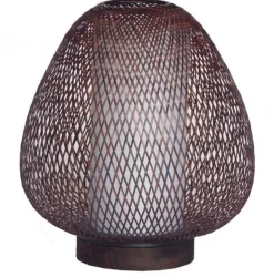 Tafellamp Twiggy Egg bruin bamboe ø30cm