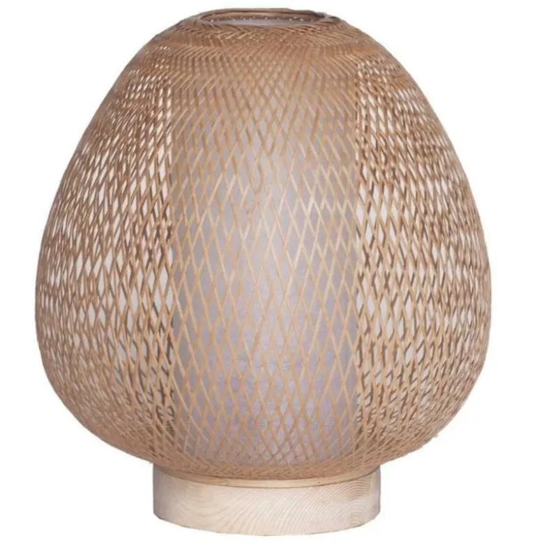 Tafellamp Twiggy Egg naturel bamboe ø30cm