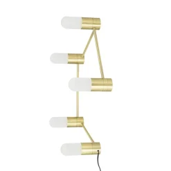 Tafellamp/muurlamp metaal - goud