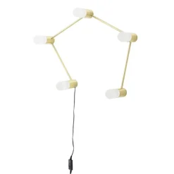 Tafellamp/muurlamp metaal - goud