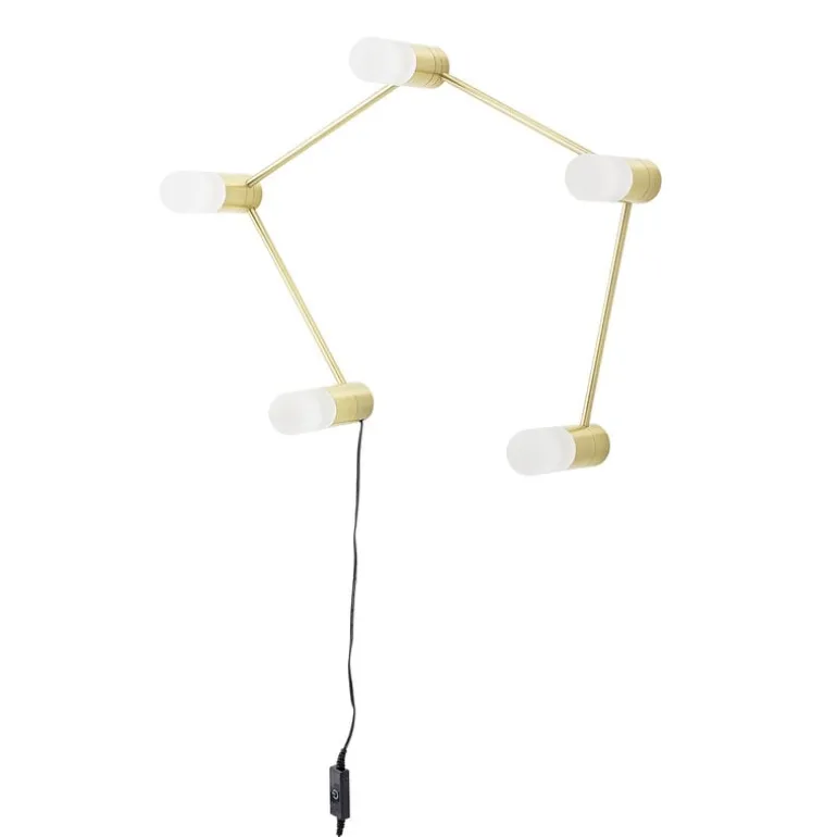 Tafellamp/muurlamp metaal - goud