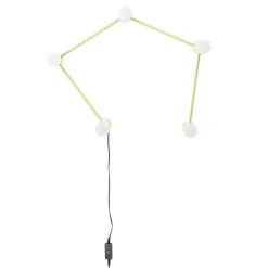 Tafellamp/muurlamp metaal - goud