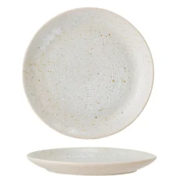 Taupe bord Ø16cm - set van 6 stuks