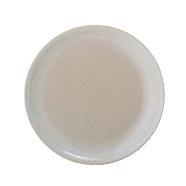 Taupe bord Ø21,5cm - set van 6 stuks