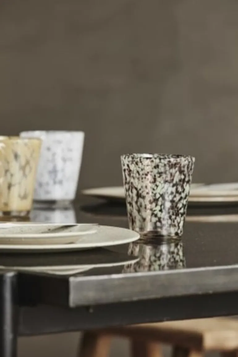 Tepin drinkglazen bruin/groen - set van 6 stuks