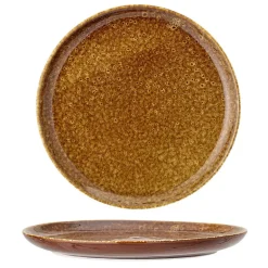 Thea bord bruin - set van 6 stuks Ø21 cm