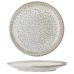 Thea bord grijs - set van 6 stuks Ø20 cm