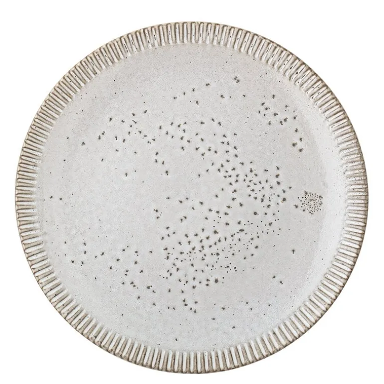 Thea bord grijs - set van 6 stuks Ø27 cm