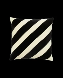 Theta kussen zwart/ivoor inclusief vulling - 2594