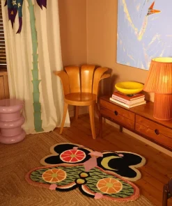 Tip Top tiger butterfly vloerkleed L - 1.45.10.130.099.5