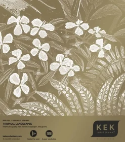 Tropical landscapes goud behang MW-066 - 400x280cm