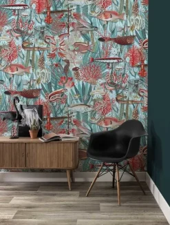 Underwater jungle fotobehang WP-693 - 292,2 x 280 cm