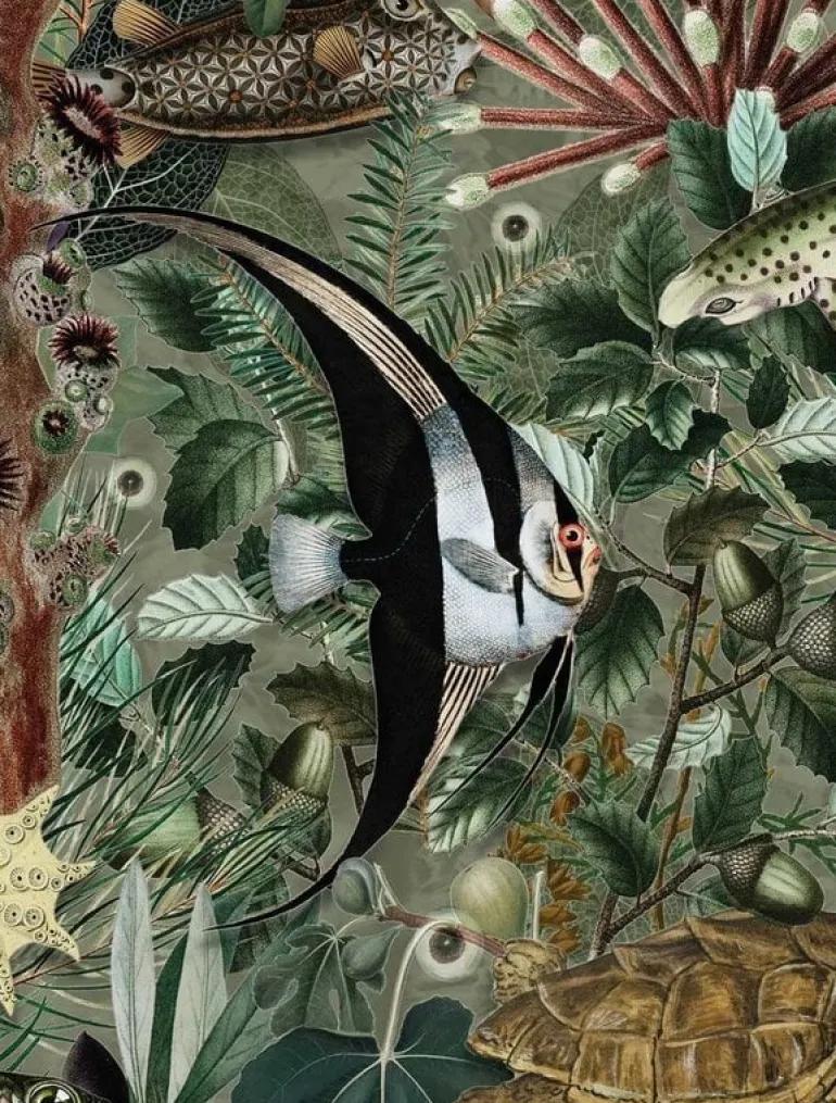 Underwater jungle fotobehang WP-691 - 292,2 x 280 cm