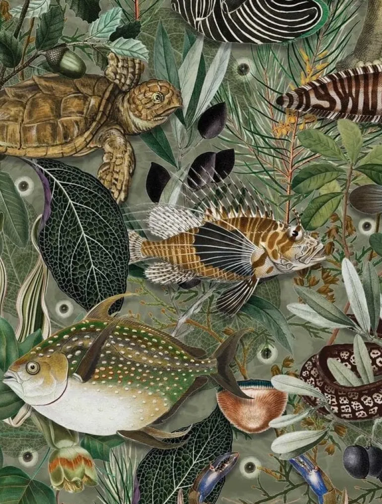 Underwater jungle fotobehang WP-691 - 292,2 x 280 cm