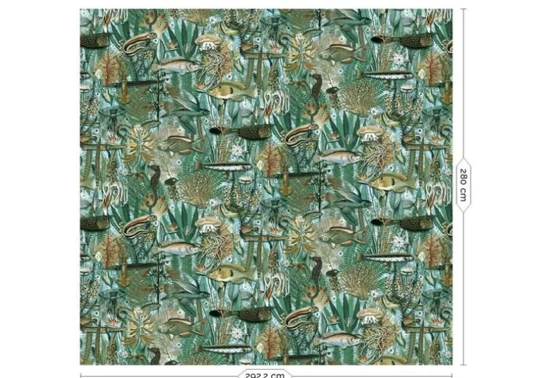 Underwater jungle fotobehang WP-694 - 292,2 x 280 cm