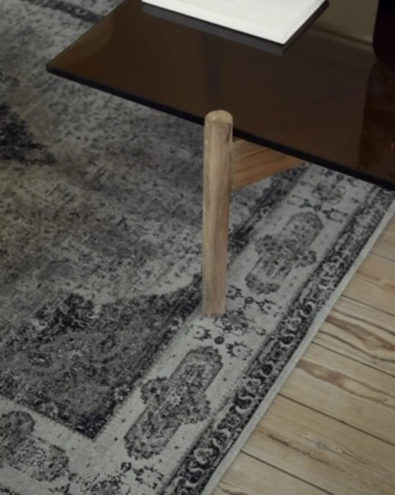 Venus geweven vloerkleed - grijs 200x290