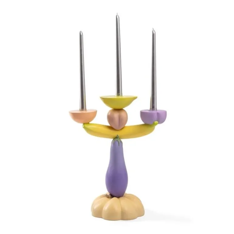 Vitamin aubergine kandelaar - 15376