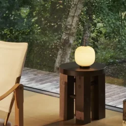 VL 45 radiohus portable lamp brass/glossy pale yellow glass - 5744171737