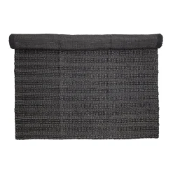 Vloerkleed jute zwart - L210xW150 cm