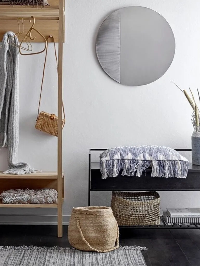 Vloerkleed katoen - grijs