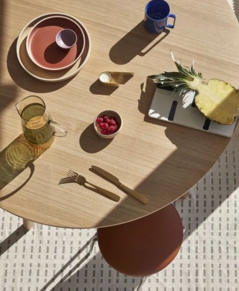 Vloerkleed katoen - wit/grijs