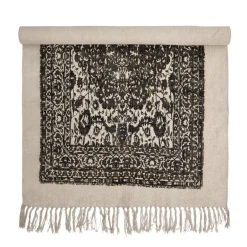 Vloerkleed katoen - zwart