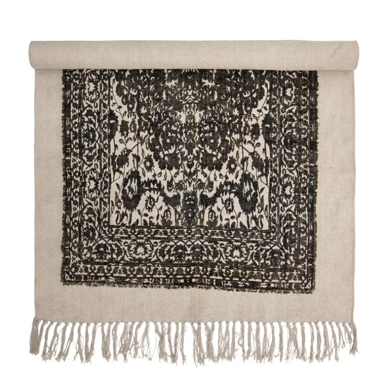 Vloerkleed katoen - zwart