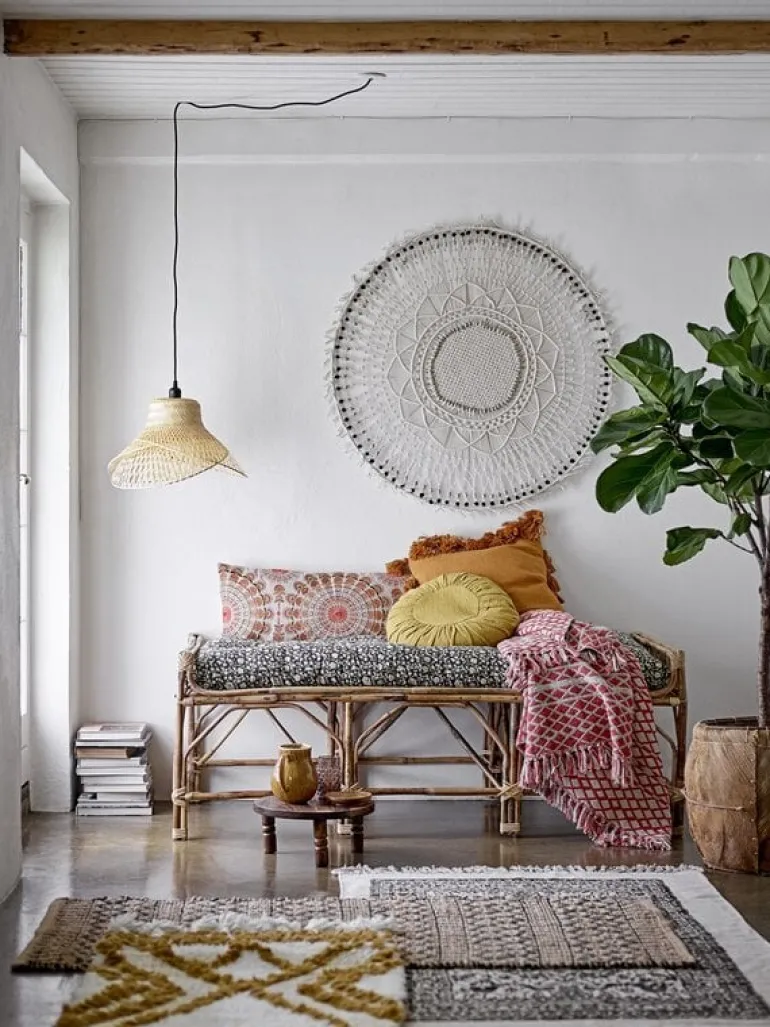 Vloerkleed katoen - zwart