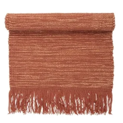 Vloerkleed oranje wol 120x60cm