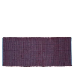 Vloerkleed wol - blauw/bordeaux