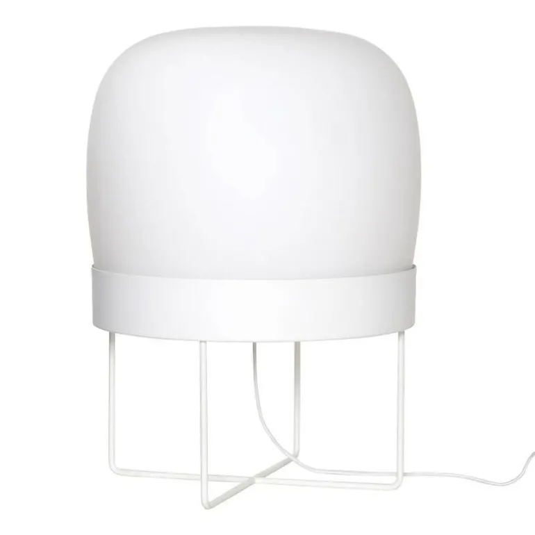 Vloerlamp glas - wit