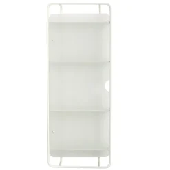 Wandmeubel metaal/glas - wit