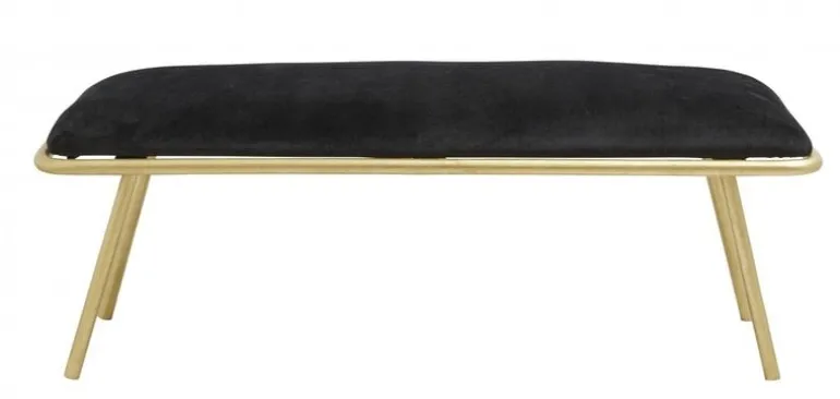 Warm bank - zwart/goud