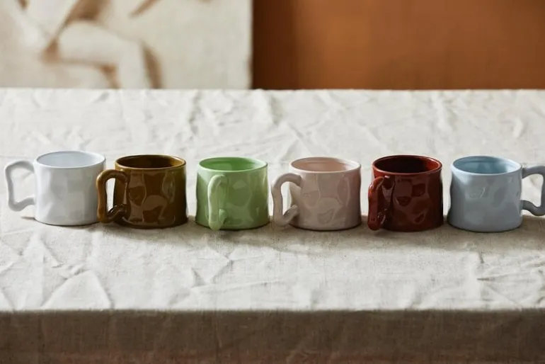 Wasabi mokken bruin set van 6 stuks - 6968