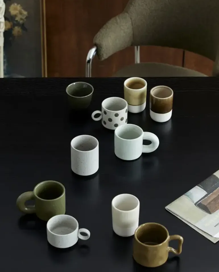 Wasabi mokken groen set van 6 stuks - 6952