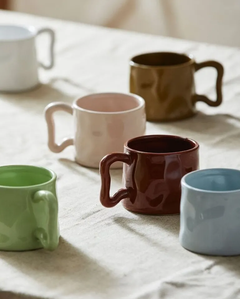 Wasabi mokken lichtblauw set van 6 stuks - 6967