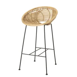 Yonne barstoel rotan - naturel
